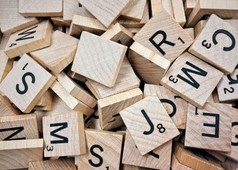 alphabet letters on tiles