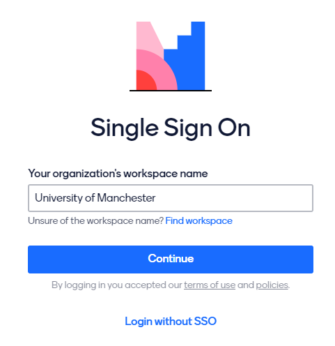 single sign on form