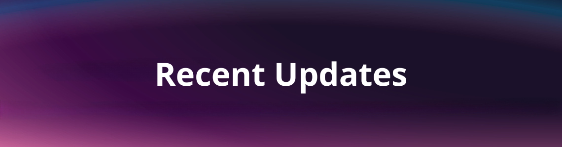 Recent Updates text on purple background