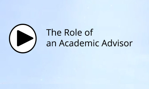 The role of an academic advisor